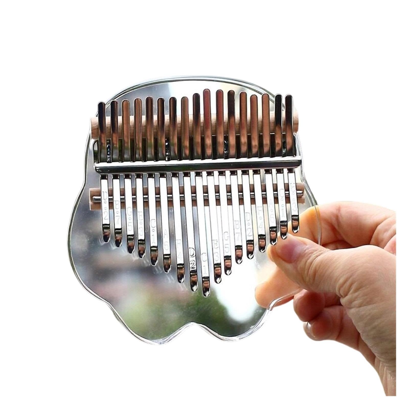Kalimba portatile Pratica Kalimba Trasparente
