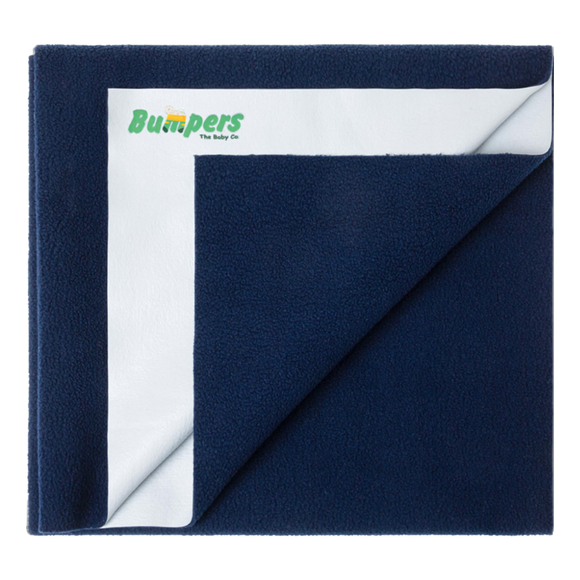 Bumpers Waterproof Quick Dry Sheet for Baby| Bed Pad Extra Absorbent Washable Matress Protector| Baby Bed Protector Sheet for Toddler Children (Dark Blue, XL (200x140 cm))