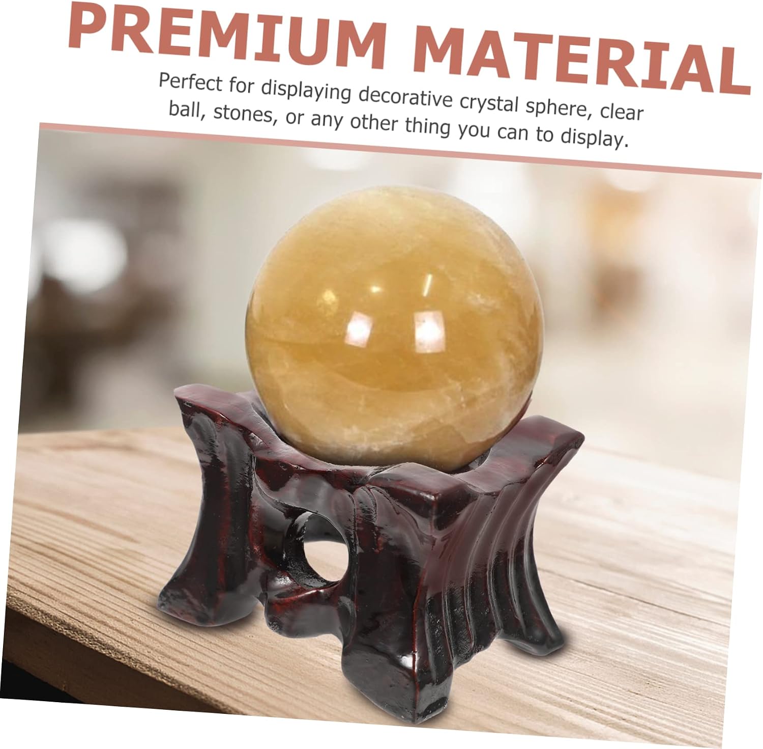 Amosfun 3pcs Crystal Ball Stand Home Office Decor Display Crystal Holder Base for Stones