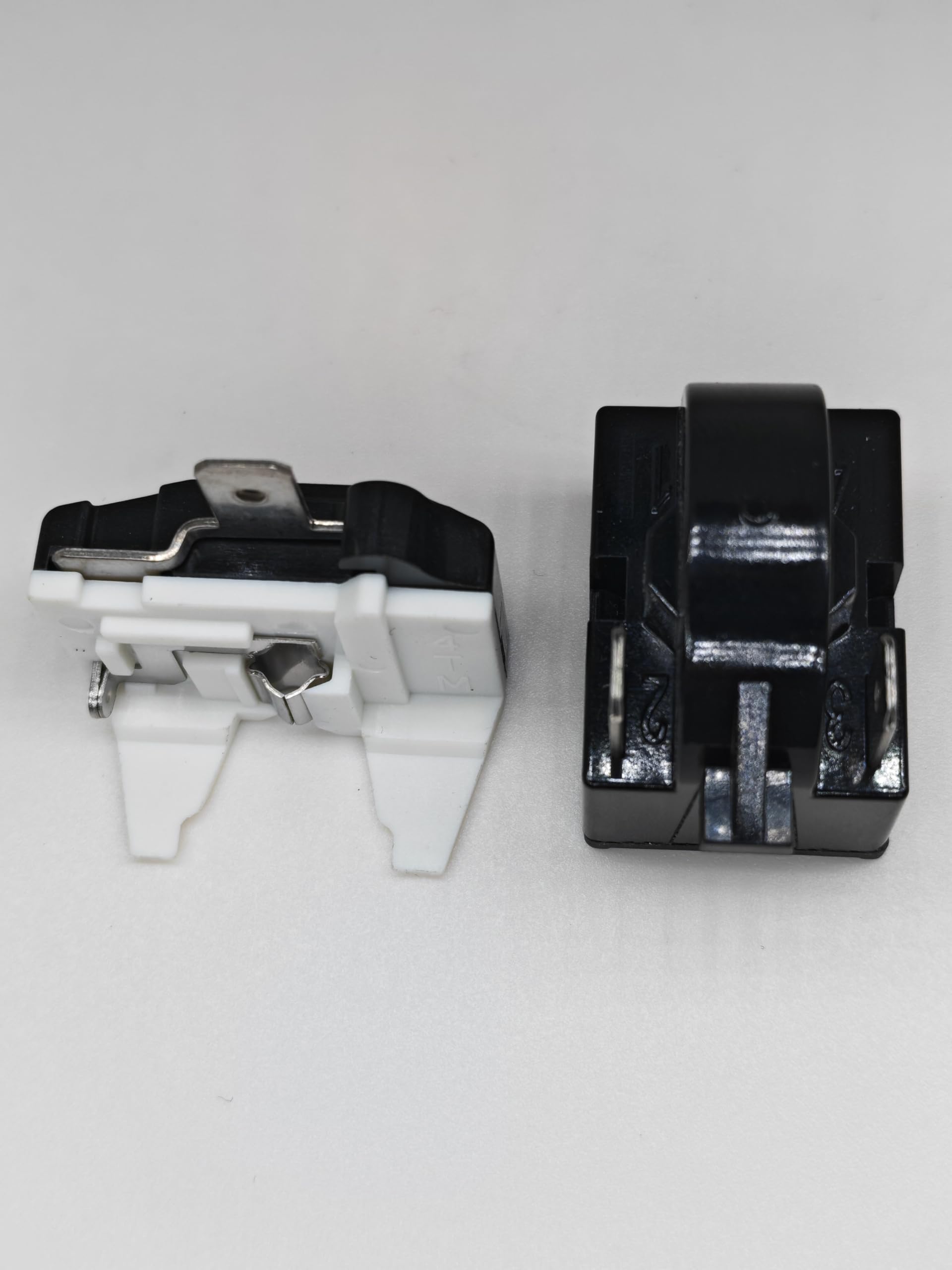 Photo 1 of (2 Pieces in) Refrigerator Starter Relay 4.7 PTC 2 Pin Refrigerator Starter Relay and Refrigerator Overload Protector Replacement Part