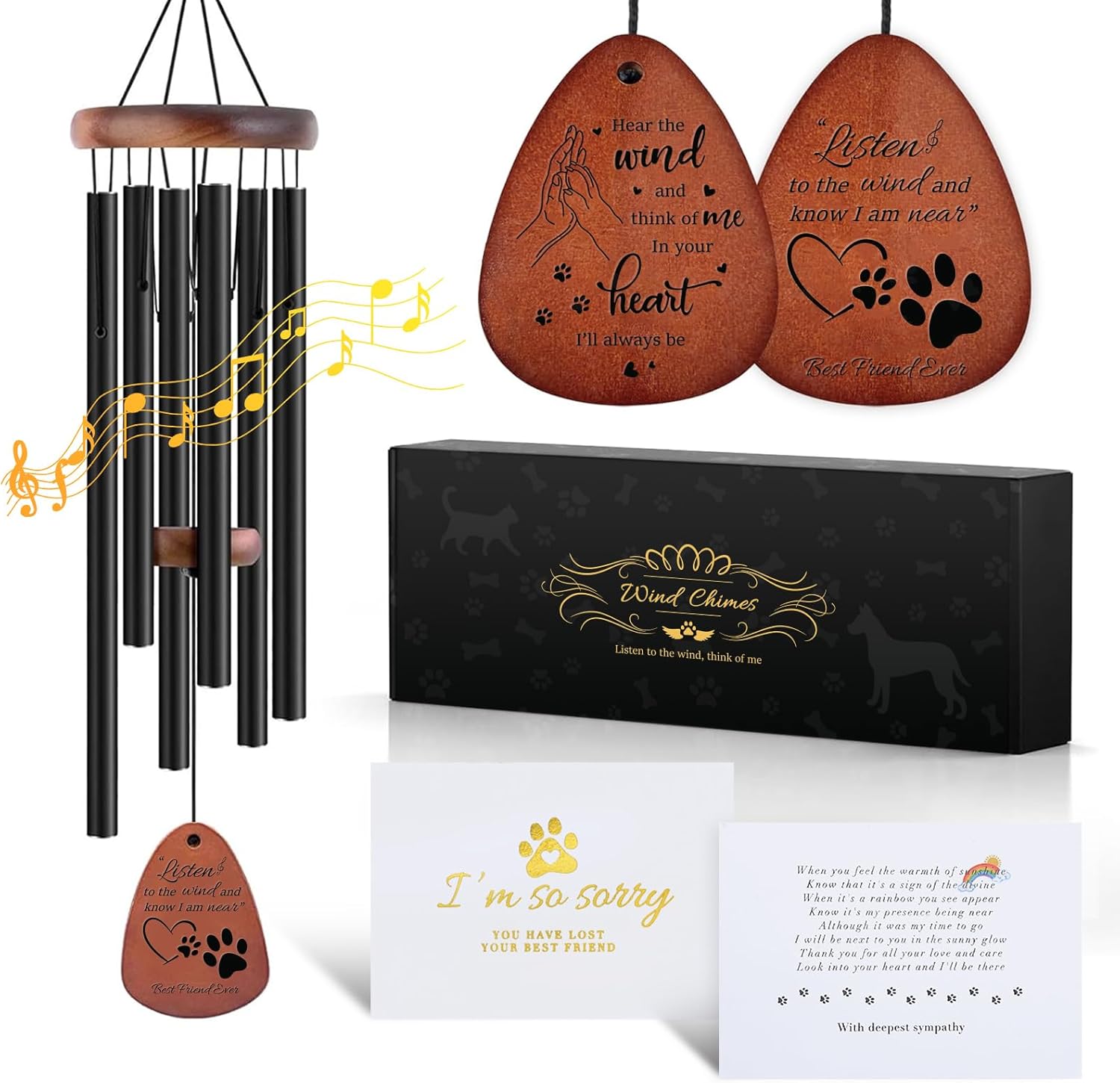32-Item Dog Memorial vs.Black Wind Chimes - Surprising Sympathy Tested
