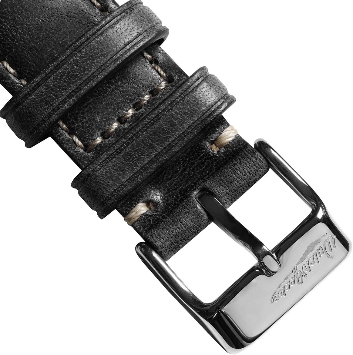 WatchGecko Vintage Highley Certified Genuine Italian Leather Replacement Watch Strap. Stylish and Durable Mens Wristwatch Strap. Padded for Comfort. Easy to Fit - 18mm, 19mm, 20mm, 21mm, 22mm