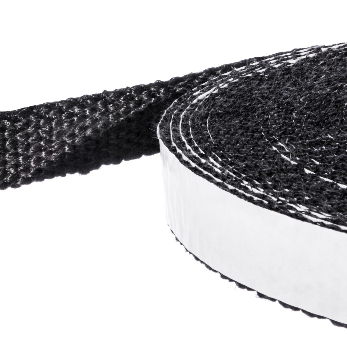 STEIGNER Nastro Autoadesivo in Fibra di Vetro SKD03, Nero Sigillante resistente a temperature permanenti fino a 550 ° C 25x3 mm, 50 m