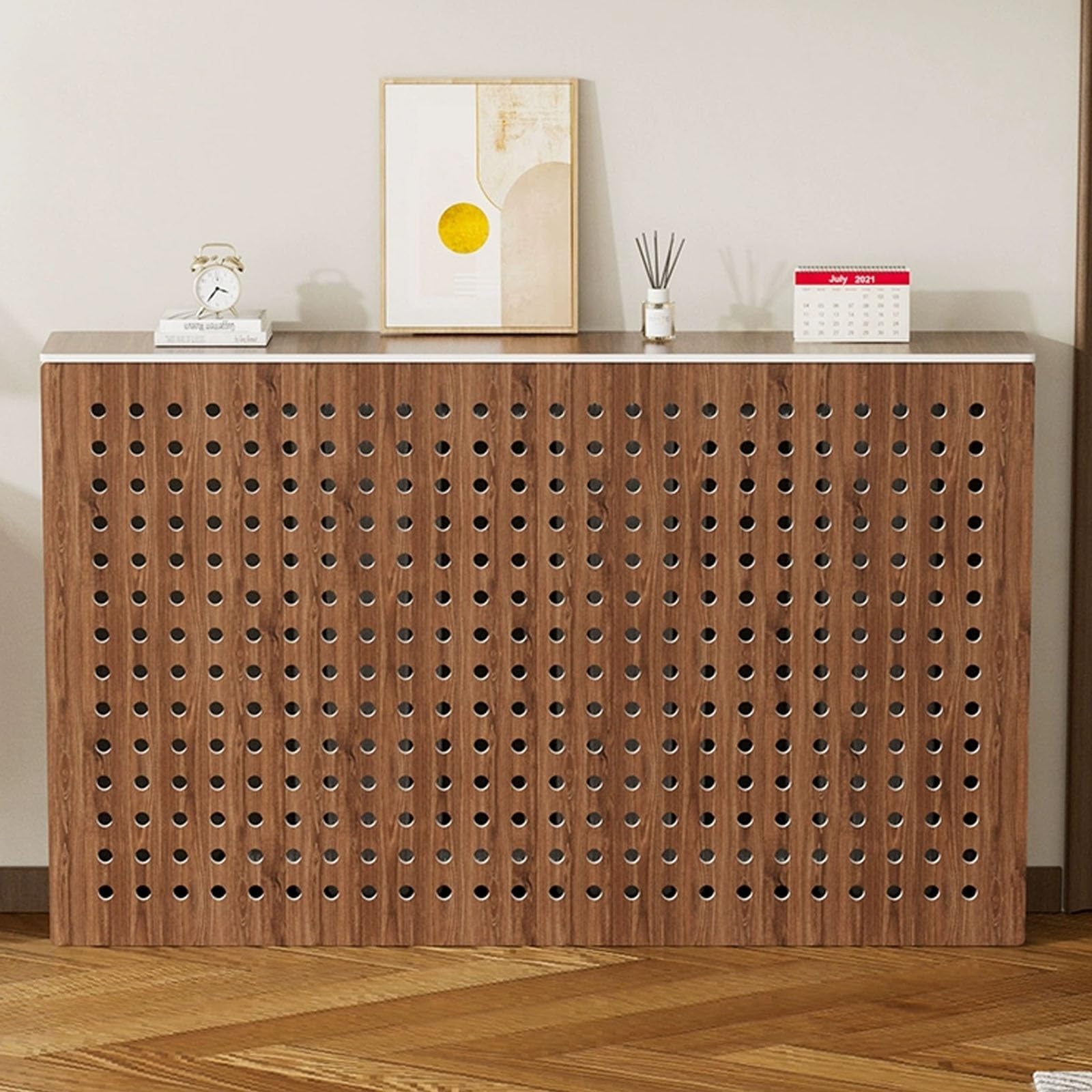 Cubiertas de calentador para radiadores con estante superior de 60x70x20cm para salon