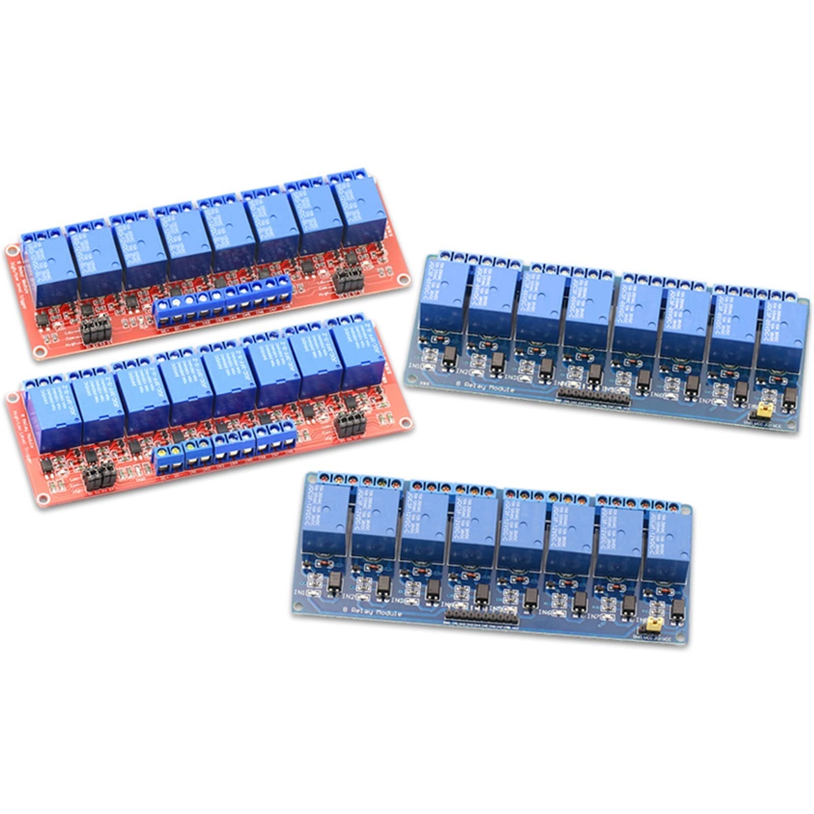 Module de Carte Relais 24 V à 8 canaux, Sortie Module DC 5 V/12, déclencheur Niveau Haut/Bas avec optocoupleur, 1 pièce