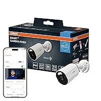 OSRAM Telecamera da esterno SMART+ WiFi 4MP 2K IP67, visione notturna 10m
