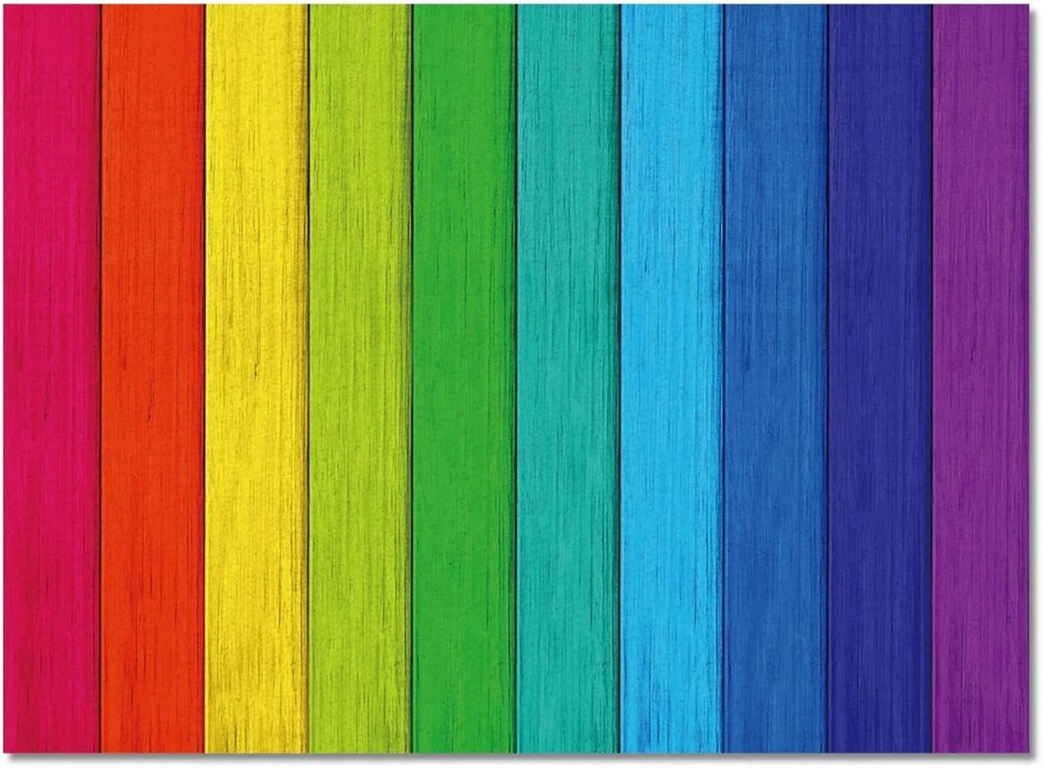 Rainbow Vintage Wood Grain Area Rug Living Room Floor Mat Children's Room Bedroom Bedside Carpet Kitchen Doormat 100x140cm