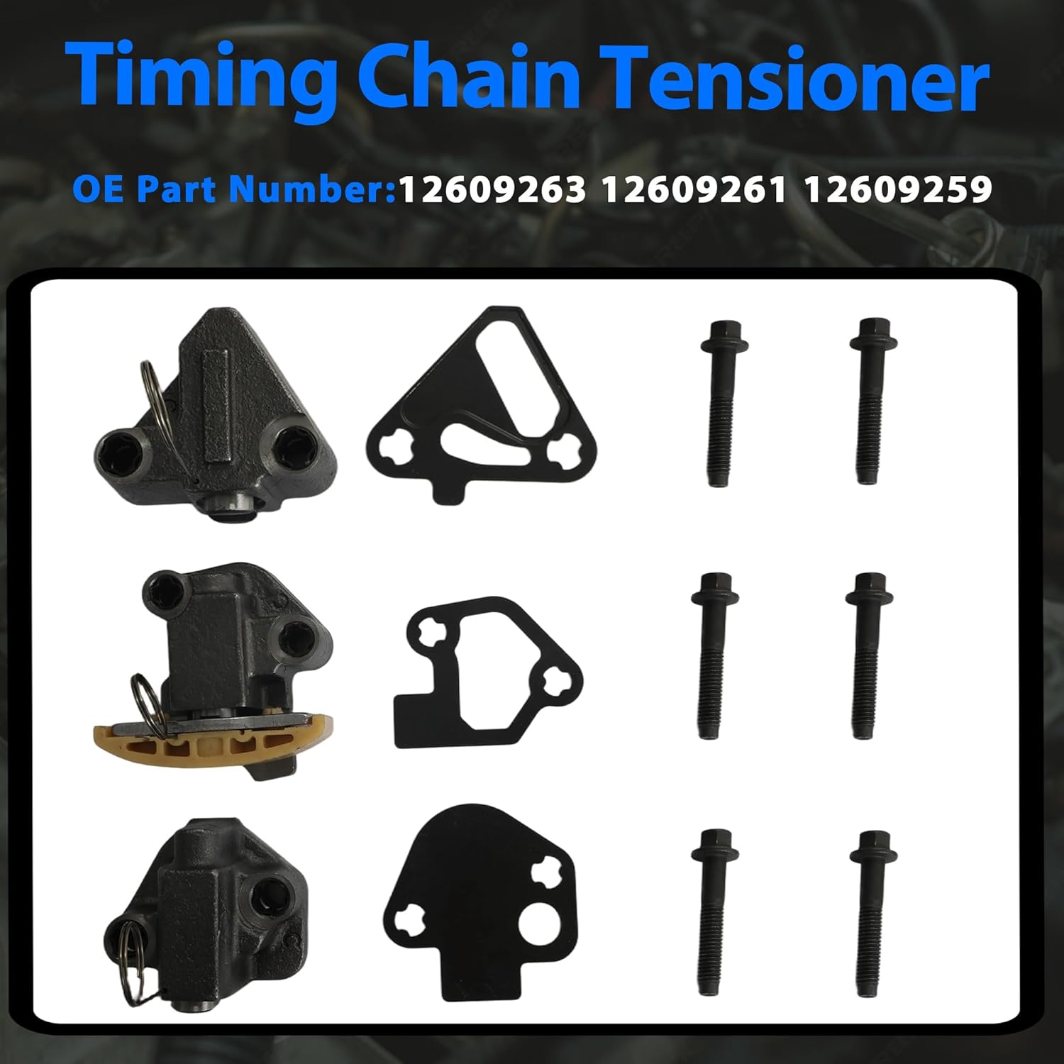 9-0753S Engine Timing Chain Kit w/Water Pump Timing Belt Kit fit for Buick Cadillac CTS SRX Chevrolet GMC Pontiac Saab Saturn Suzuki Acadia Traverse Enclave Caprice Equinox 3.6 3.2 3.0 2.8 2007-2022