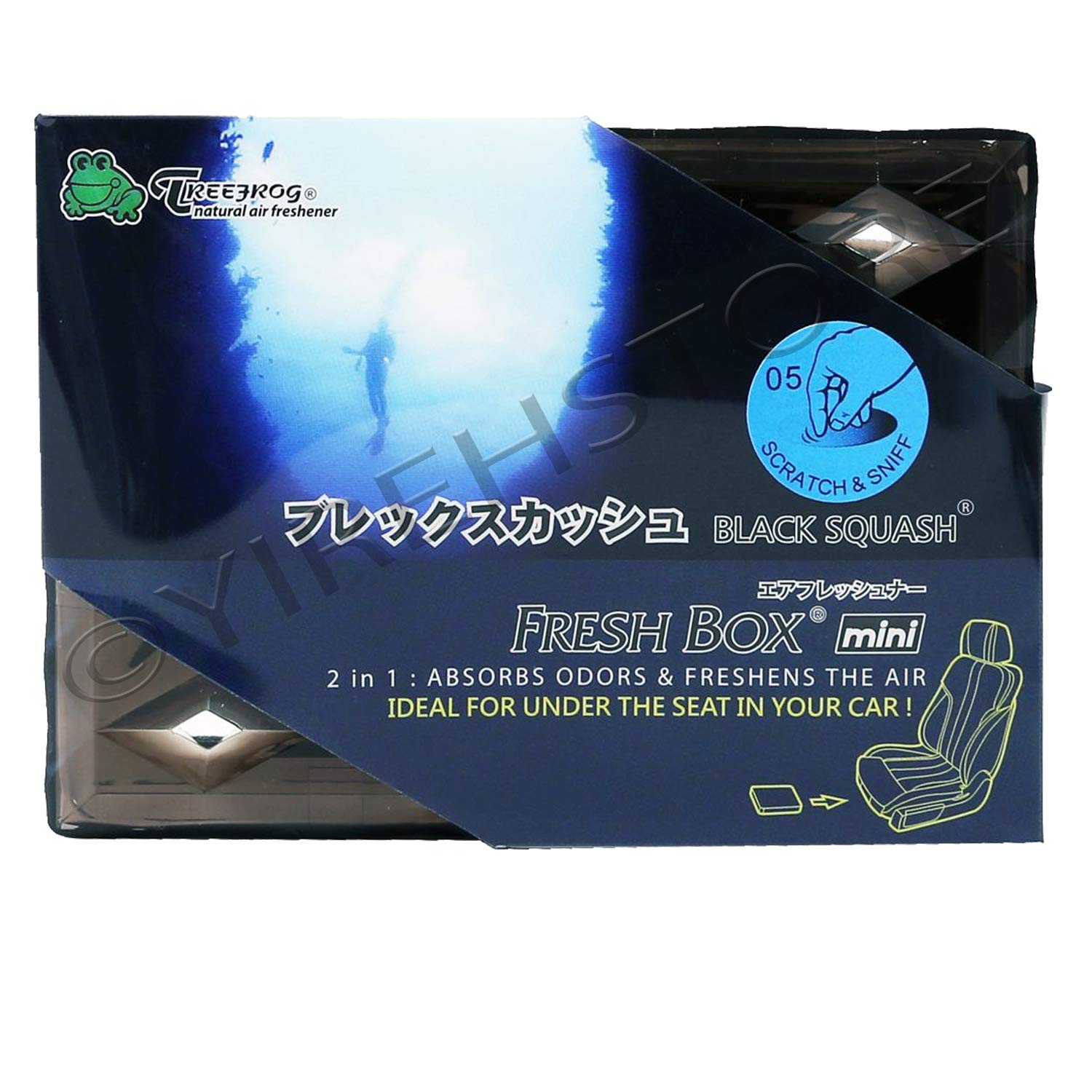 TreeFrog FRESH BOX MINI (aka Xtreme Fresh Mini), Aroma De Calabaza Fresca JDM, 9 Paquetes