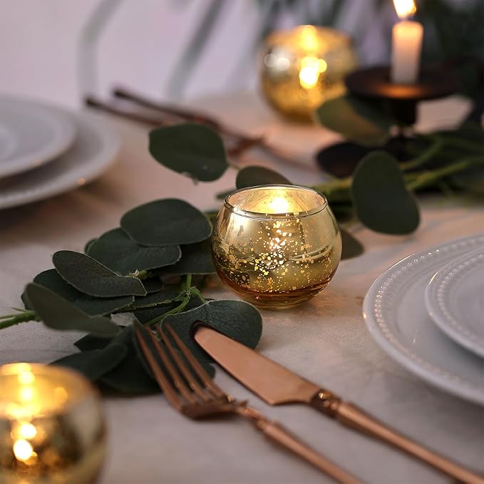 Mercury Glass Candle Holders