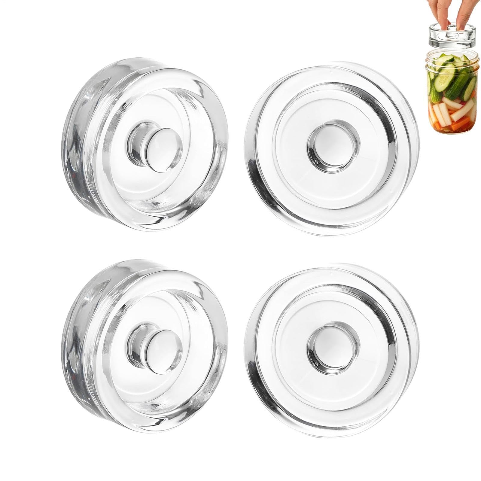 Poids de fermentation anti moisissure en verre avec poignée pour bocaux