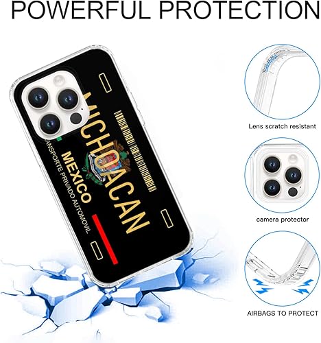 Miniatura 2 de PINGBOX Funda para teléfono de Michoacán compatible con iPhone 15 Pro Max, funda a prueba de golpes