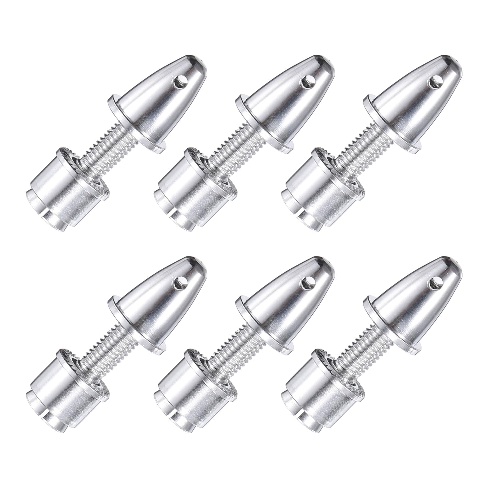 QUARKZMAN Spinner per Aerei RC, 3,17mm Apertura e 5mm Risparmio Adattatore Elica Uscita di Uscita per Motori Brushless Regolatori Velocità, Confezione da 6