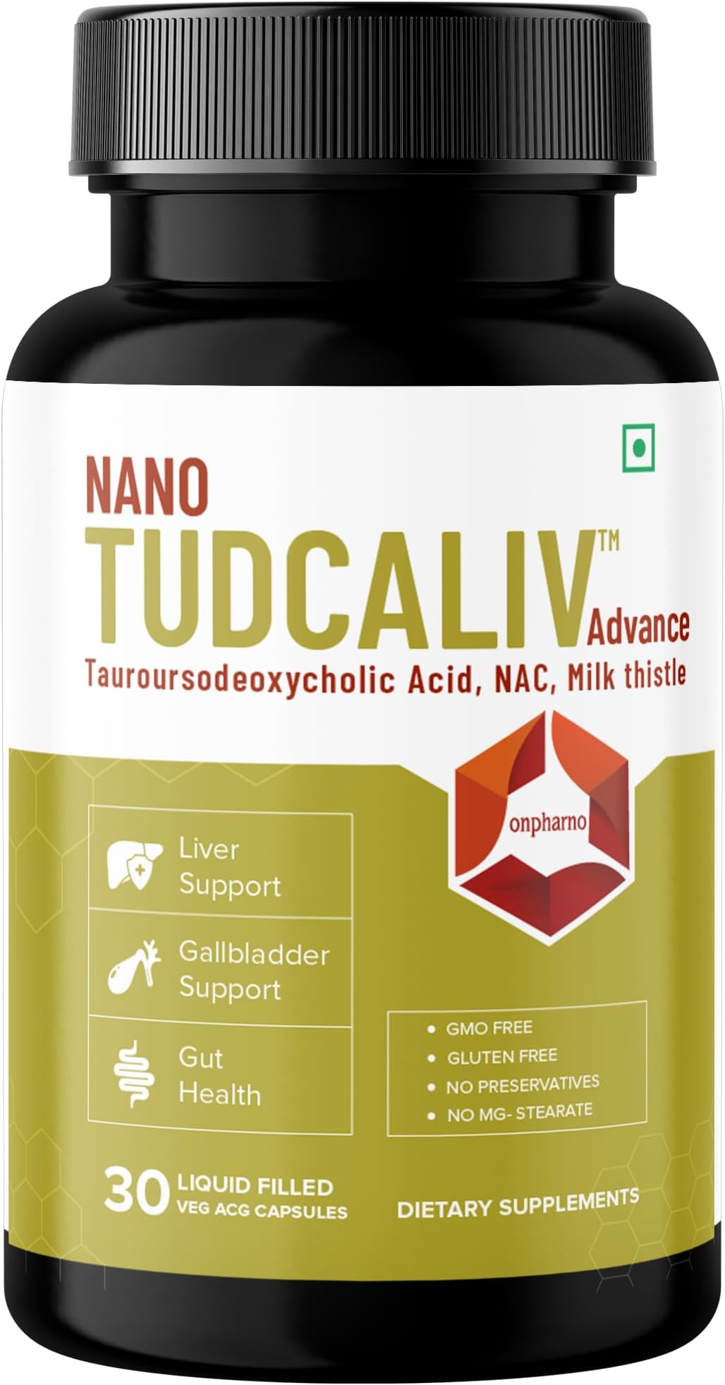 Tudca Advance Liver Detox & Gut Health | Milk Thistle, NAC & TUDCA | Supports Fatty Liver, Digestive Health & Detoxification – 30 Vegan Liquid Capsules