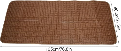 Miniatura 7 de Tapete para dormir de verano, 78 x 31 pulgadas, protector de colchón refrescante, plegable, para cama de verano, colchón fresco para dormir, colchón