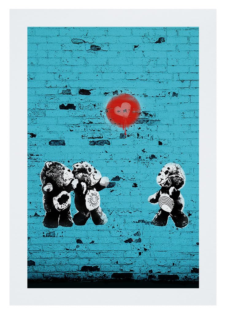 All+Every Care Bears Graffiti Heart Scene A3 Print Poster Wall Art