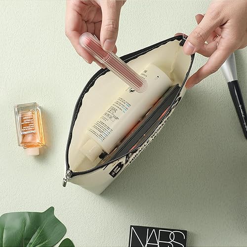 Miniatura 5 de Decohim Bolsa de maquillaje divertida bolsa de cosméticos, blanco461