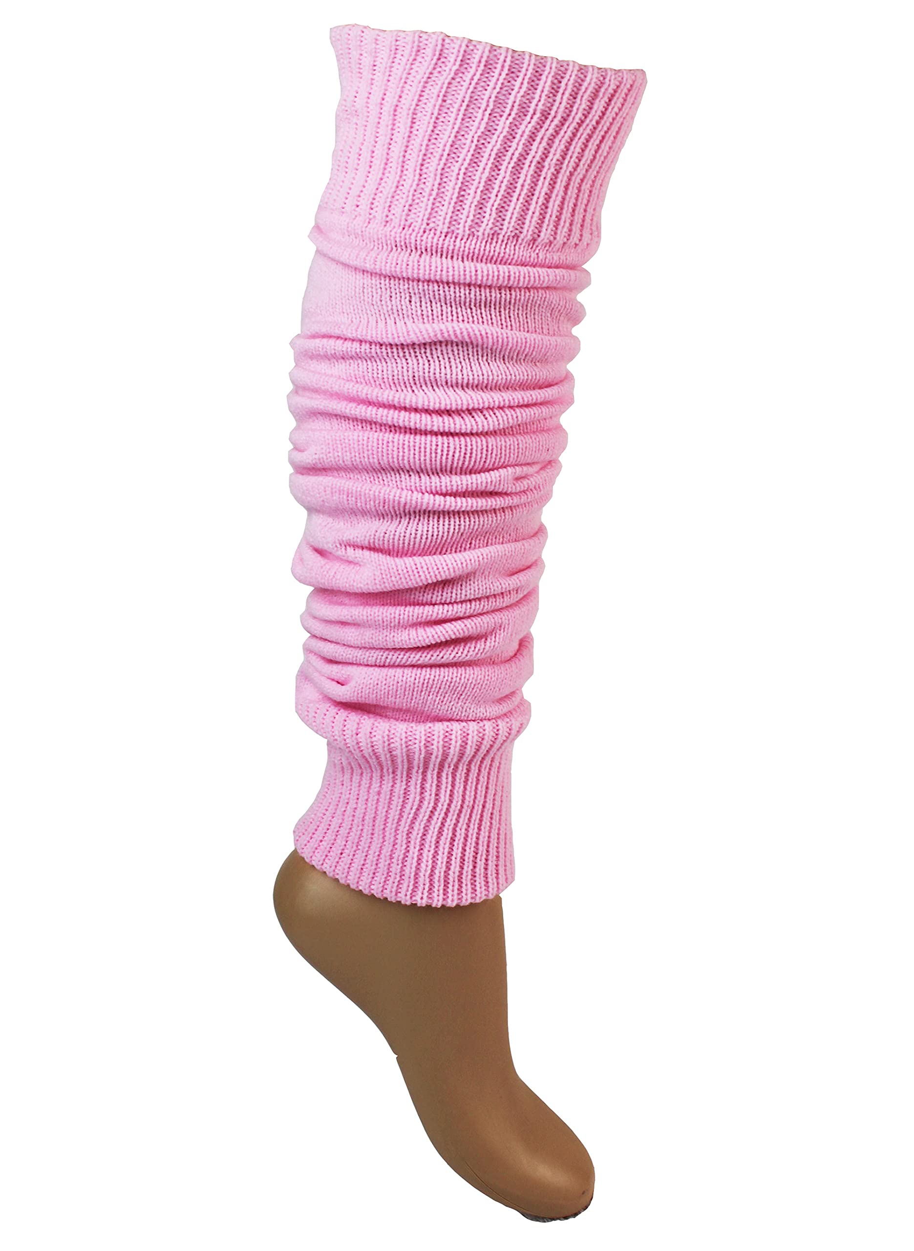 TeddyTs Ladies & Girls Super Soft Chunky Knit Thermal Baby Pink Ankle Warmers