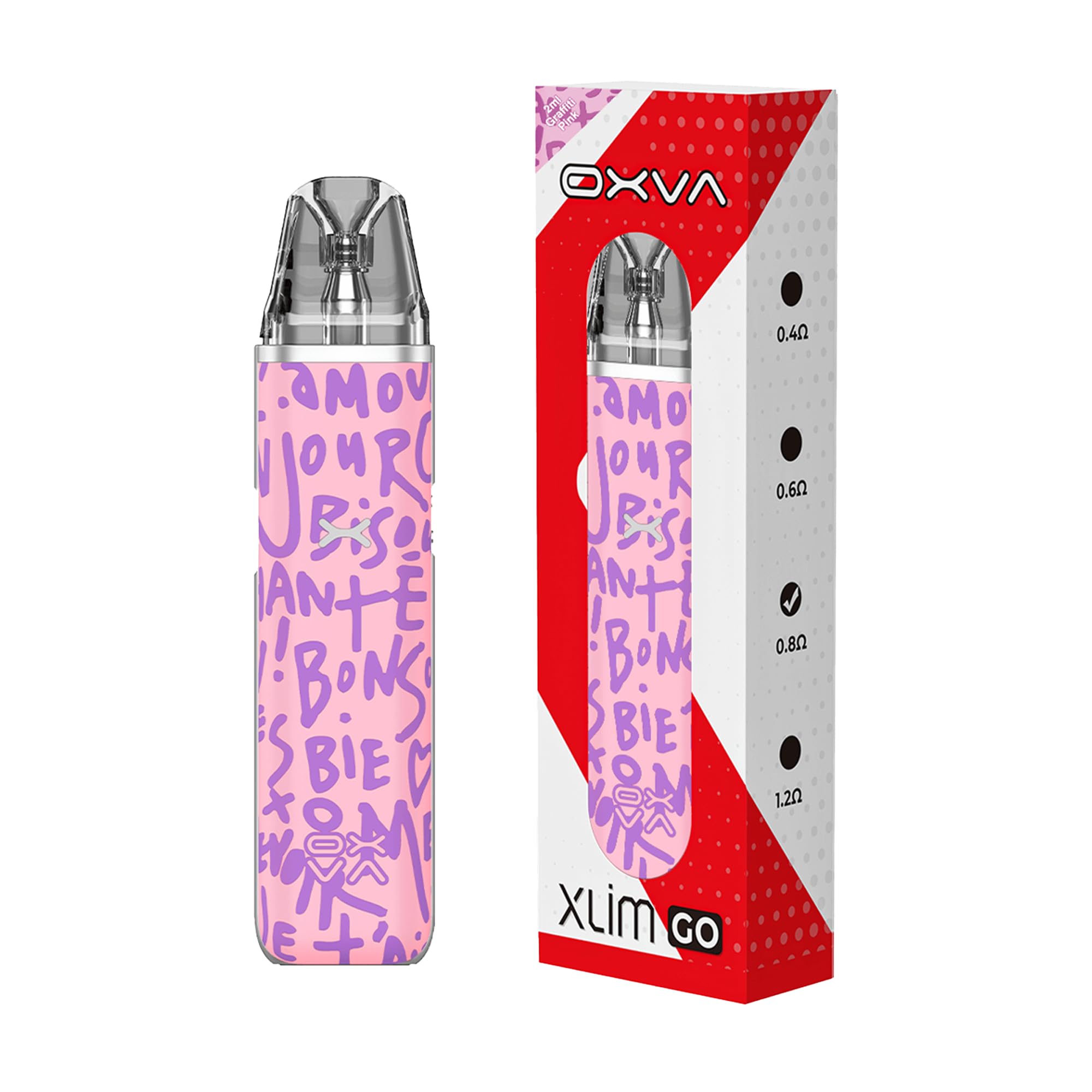 OXVA Xlim GO Graffiti Pink | Vape im Pod-System, 1000mAh, 2ml