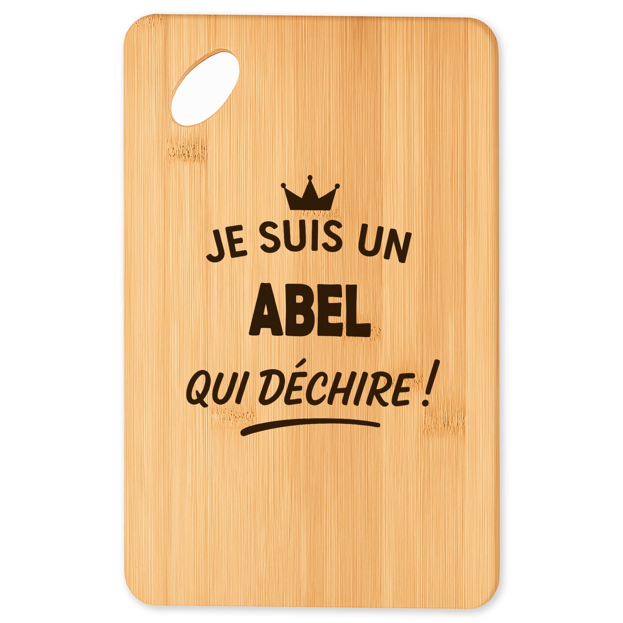 Planche à découper en bambou Abel 2 : le cadeau original de cuisine