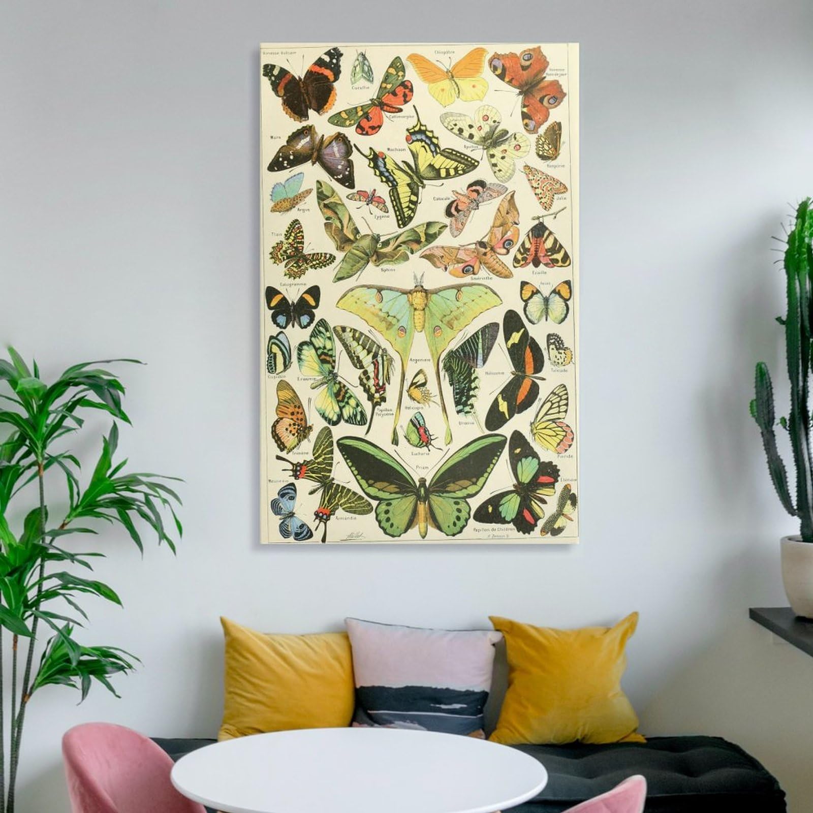 Poster Tissu Larrousse 'Pour Tous Papillon' – Affiche Vintage Déco Rétro Art