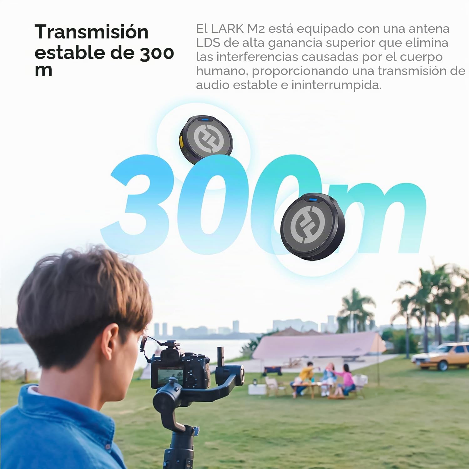 Hollyland Lark M2 Microphone Lavalier pour DSLR Caméra
