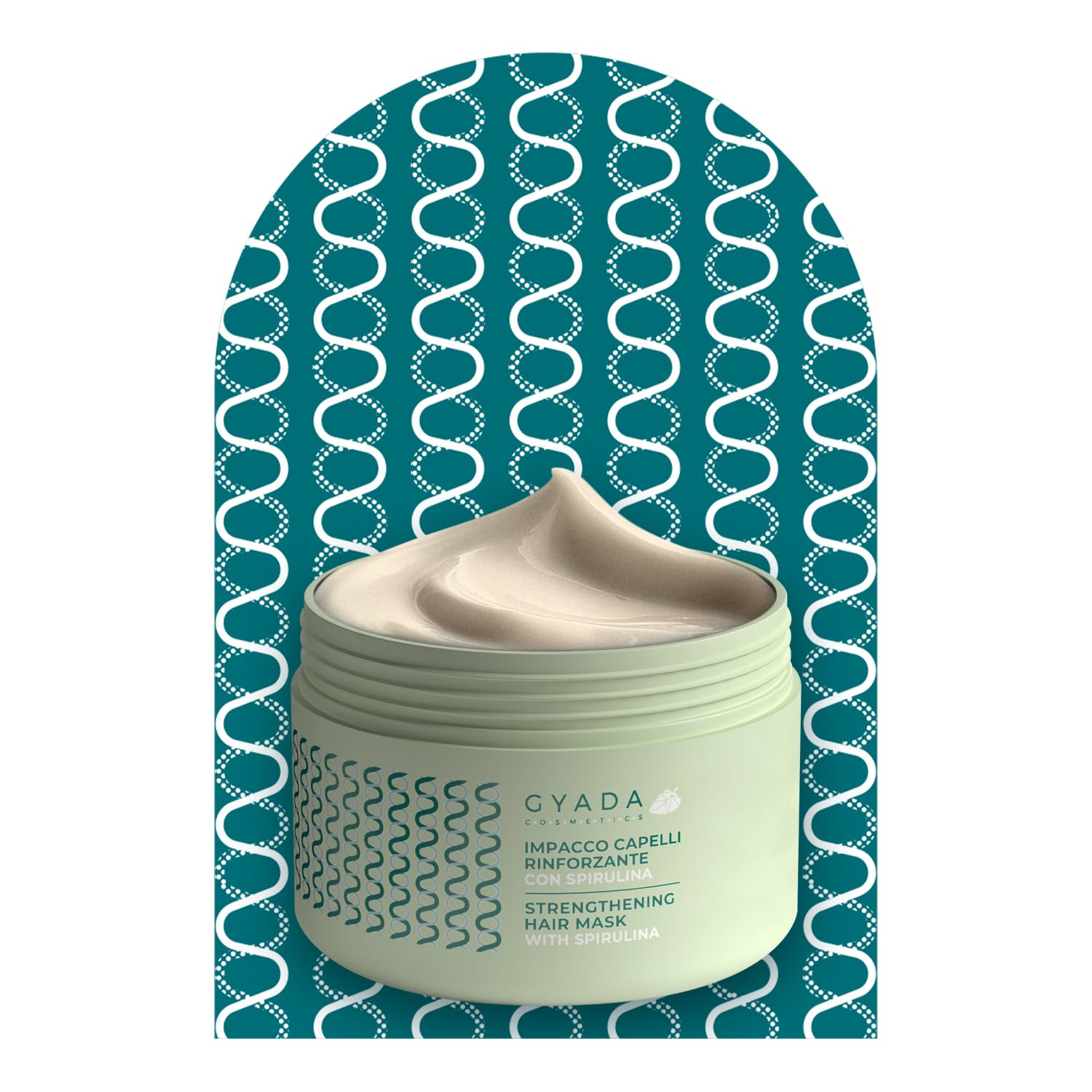 GYADA COSMETICS, Krem do modelowania kręcone 200 ml, wzmacniający włosy ze spiruliną 250 ml, żel wzmacniający włosy ze spiruliną i aloesem 150 ml, kompletny zestaw do pielęgnacji włosów