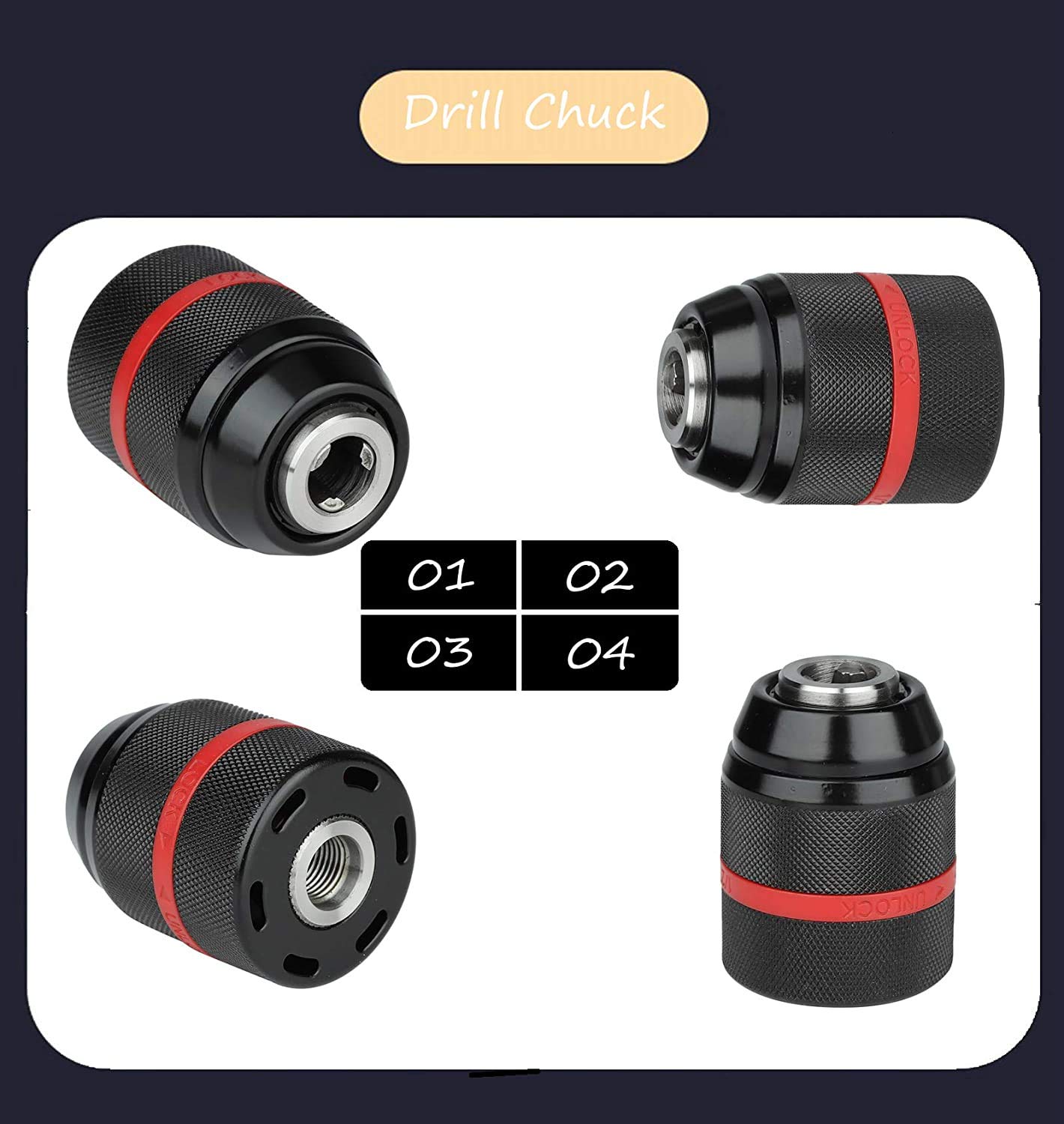 Schnellspannbohrfutter M12x1,25 Und 1/2"-20UNF Produktbild-Vorschau 2