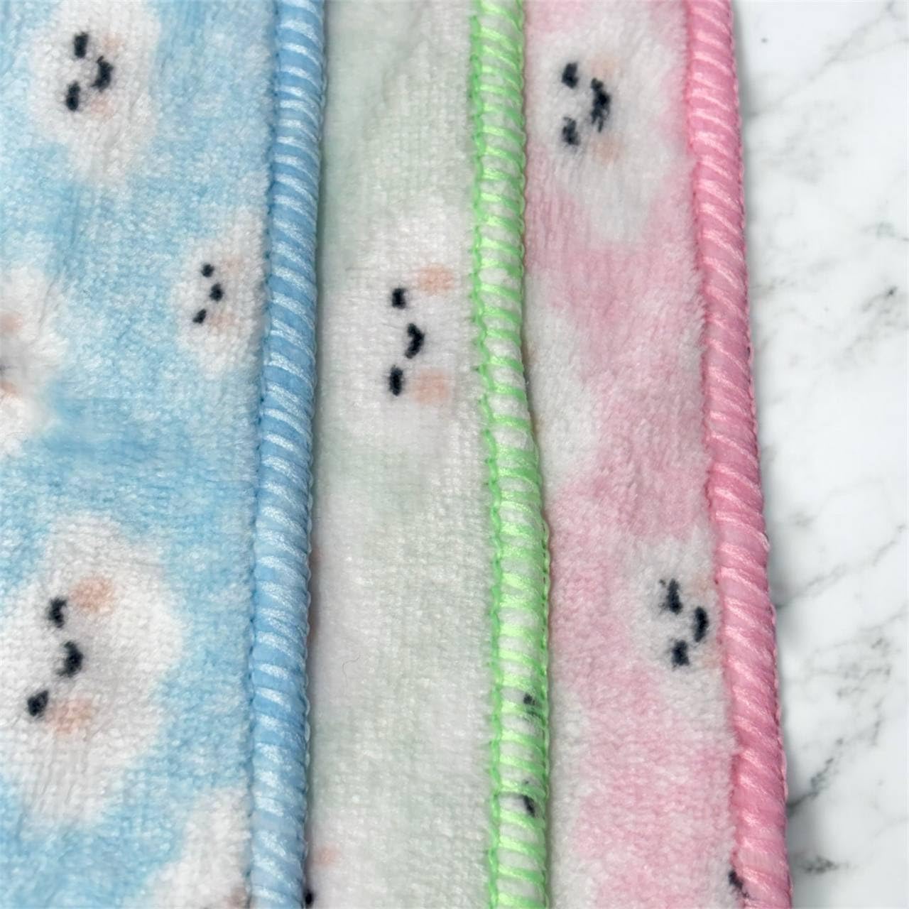 DEWALL STYLE Microfiber Handkerchiefs for Baby/Kids & Girls | Super Soft & Absorbent Hanky | Gift for Newborn Babies | Multicolor Hankies(Teddy Print Rumal) Set of 6 & 12 (12) 4
