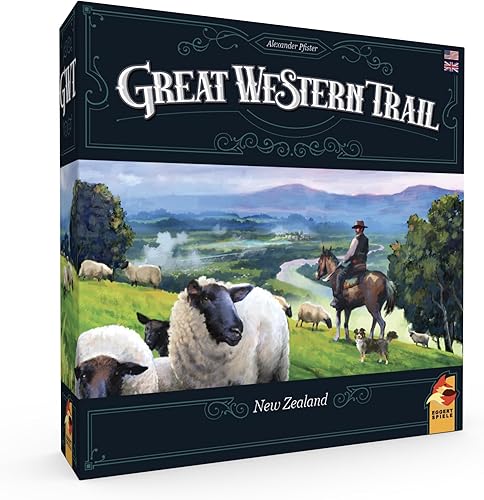 Great Western Trail - Juego de mesa de Nueva Zelanda - Embárcate en una aventura única de ganado en ganadería! Juego de estrategia para niños y