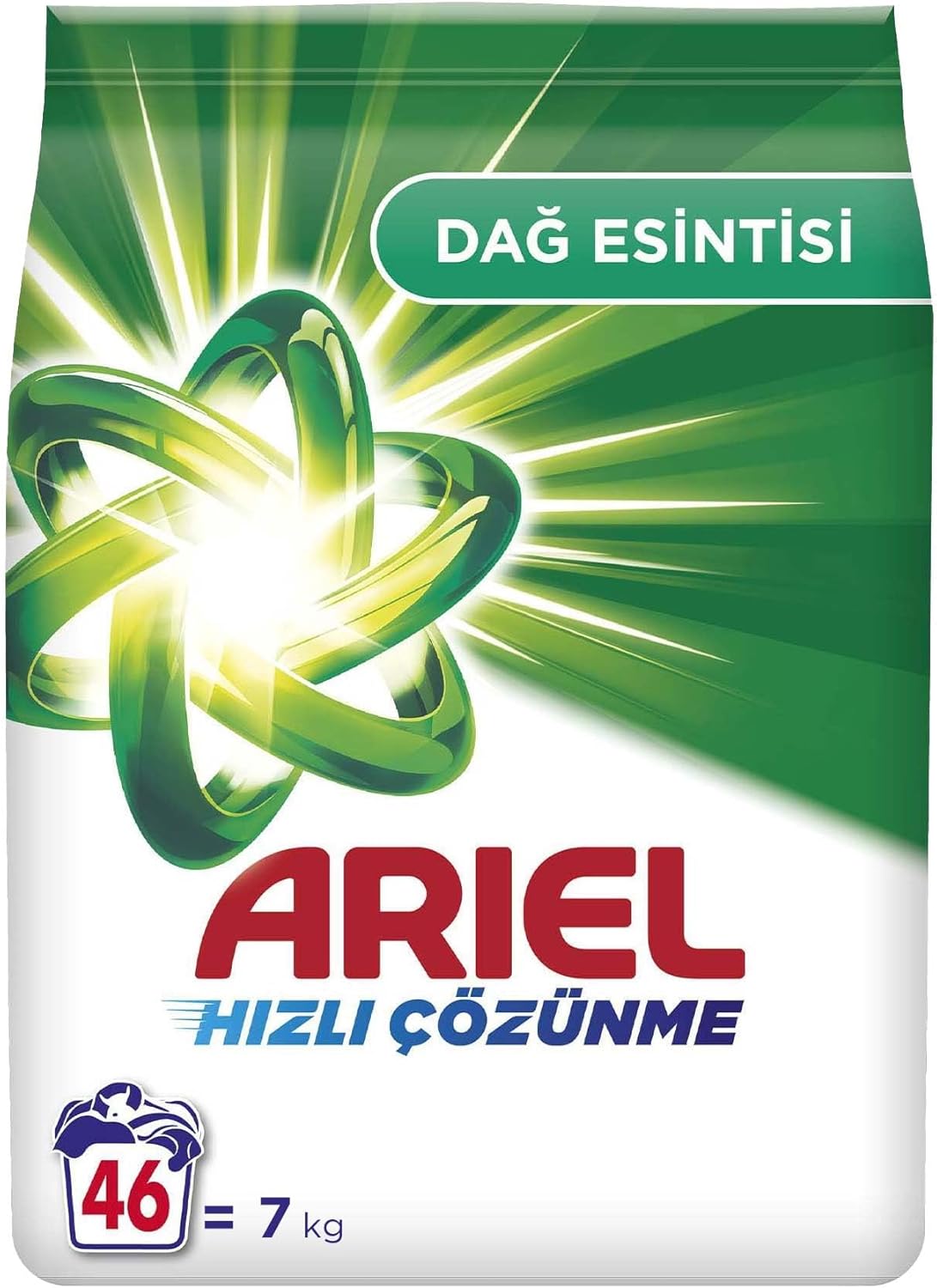 Ariel Dağ Esintisi 7 Kg Hızlı Çözünme Toz Çamaşır Deterjanı