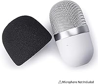 Vista 6 de YOUSHARES Razer Seiren Mini Pop Filter - Funda de espuma para parabrisas compatible con Razer Seiren Mini Micrófono de Streaming para bloquear