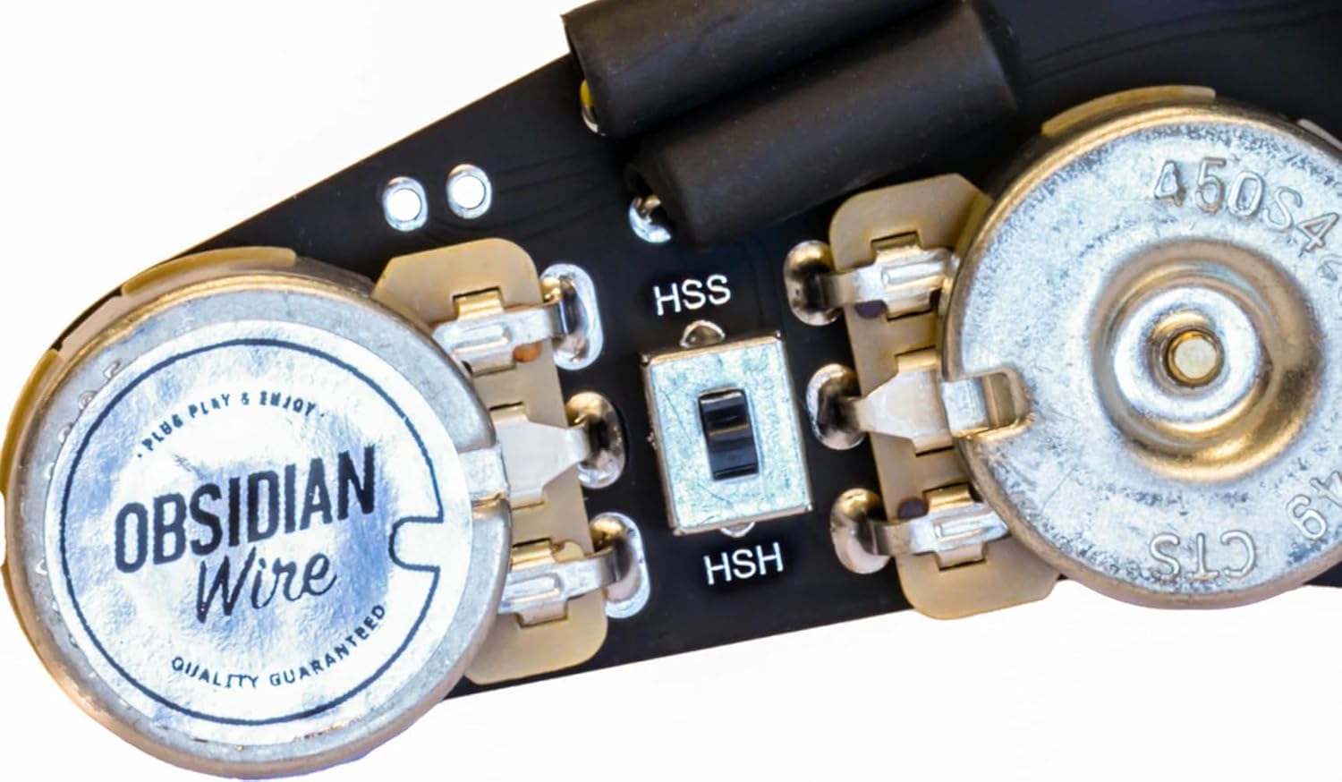 ObsidianWire Custom HSS/HSH for Strat® Gen2 - Solderless Wiring Harness 5 Way Switch - Standard 7 Way Switch - Upgrade