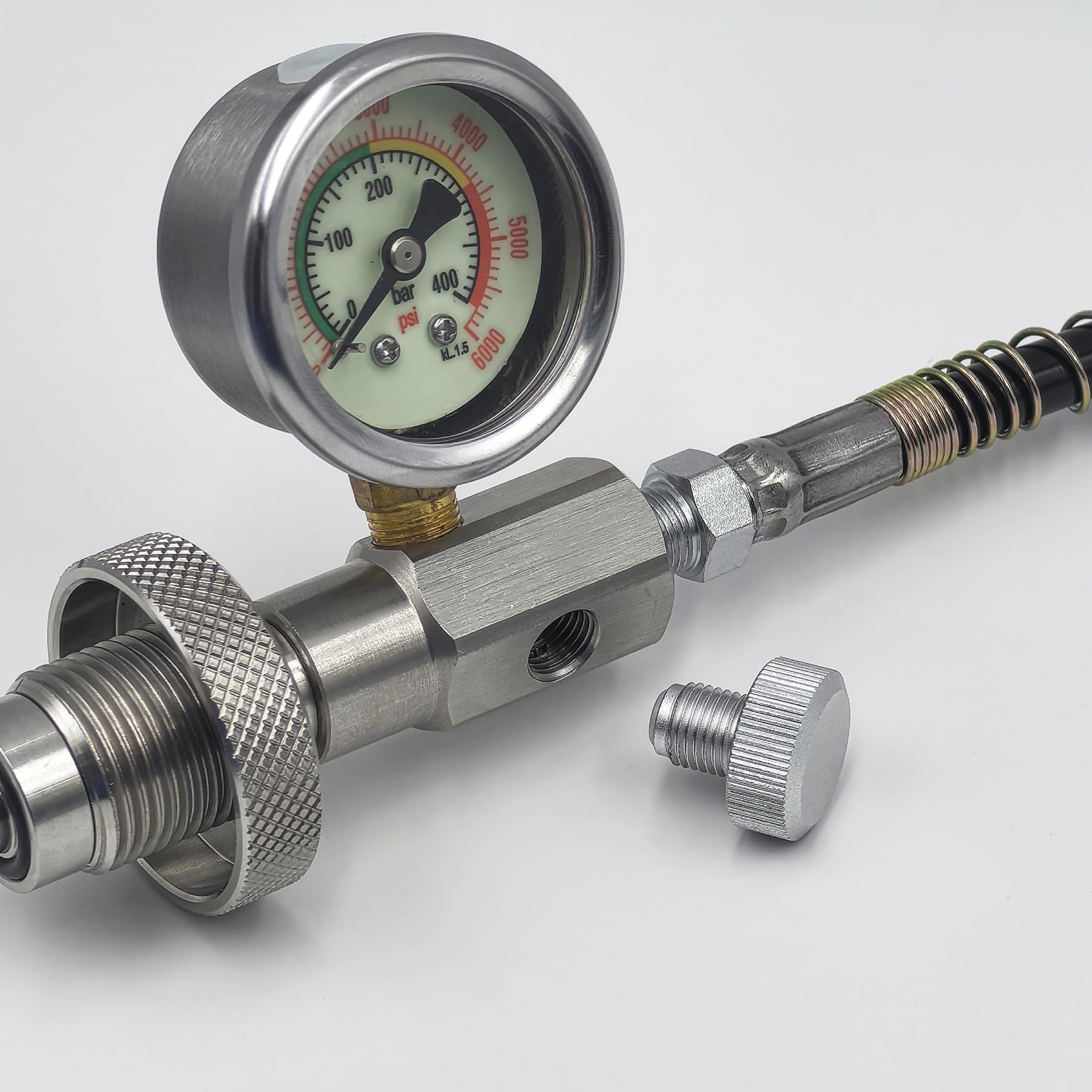 DRYHTEN Depósito de cilindro de aire comprimido G5/8 (5/8BSPP) DIN adaptador de válvula HPA