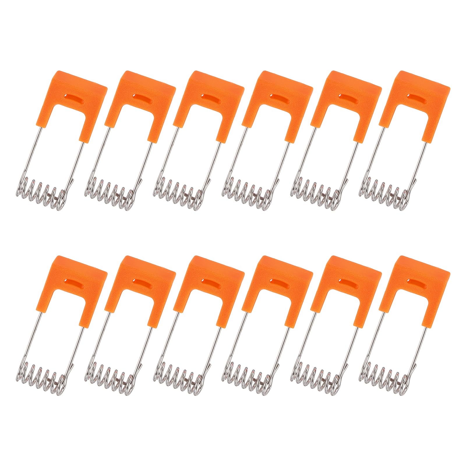 PATIKIL 12pcs Downlight Panel Lamp Spring Clip, 40x16mm LED Recessed Ceiling Lights Accessories Securing Clamps Universal Butterfly Wing Clips for Lighting Fittings, Silver/Blue