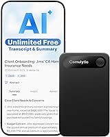Comulytic Note Pro AI Voice Recorder: Unlimited Free Transcription & Summary, 113 Languages, 64GB, One-Tap for Meetings, Calls, Lectures