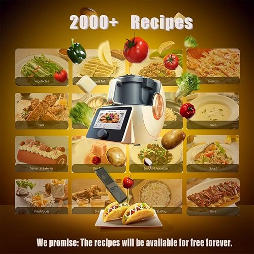 Miniatura 5 de KITCHENIDEA Kody29 Smart Food Processor, 21 in 1 Multicooker and Cooking Robot with 1,400+ Guided Recipes, 11 Accessories, WiFi Built-In