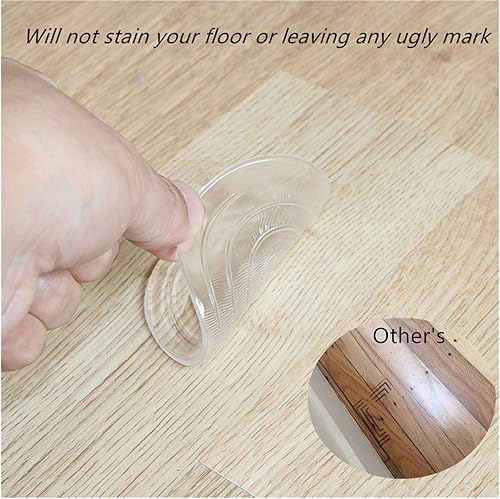 Miniatura 6 de Almohadillas antideslizantes para muebles, 8 pinzas de muebles de 3 pulgadas de alta calidad. Las mejores patas de silicona autoadhesivas para