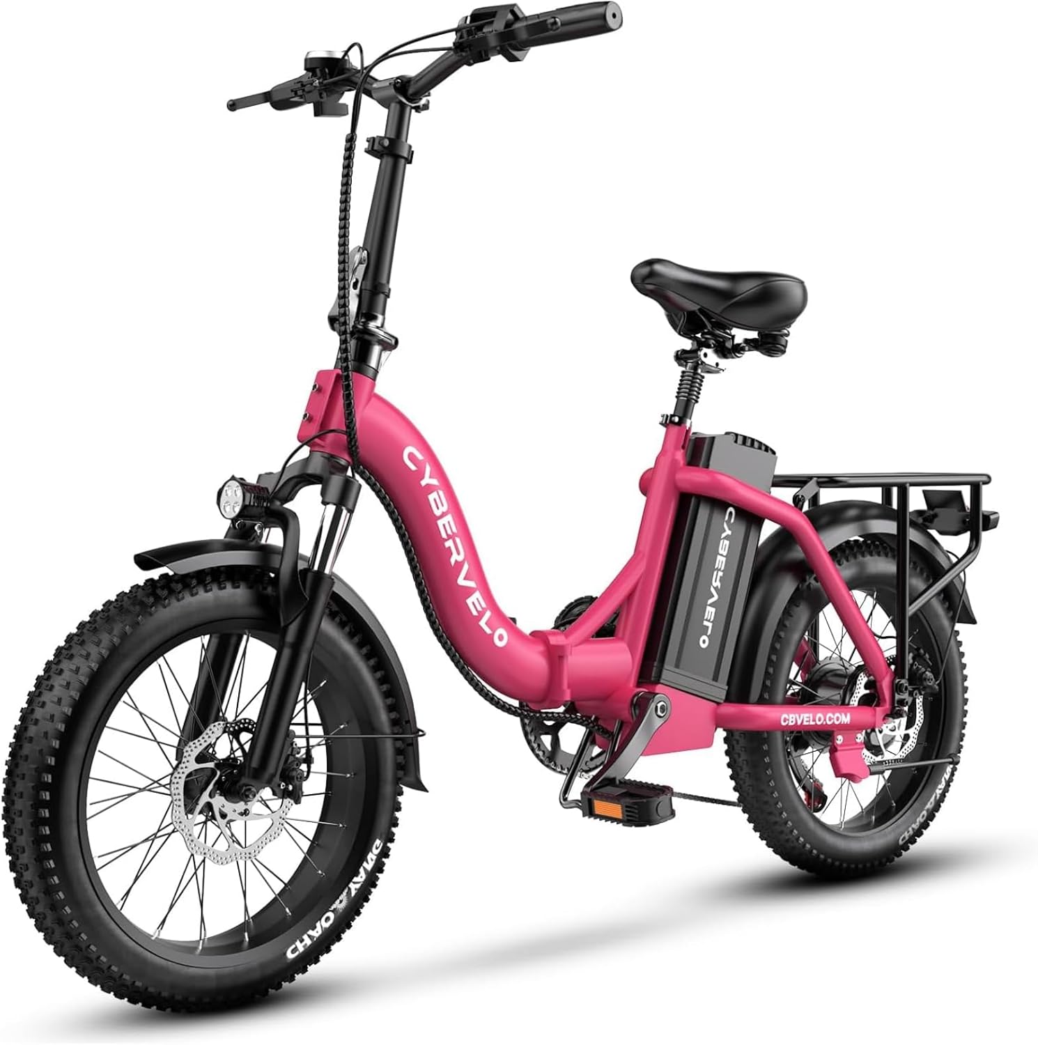 YorkE 1000W Folding Electric Bike, 48V 20AH Large Removable Battery E Bike, 30+MPH, 80 Miles Max Range, 20″ Fat Tire Electric Bike for Adults, Adult Electric Bicycles for Commute, 7-Speed