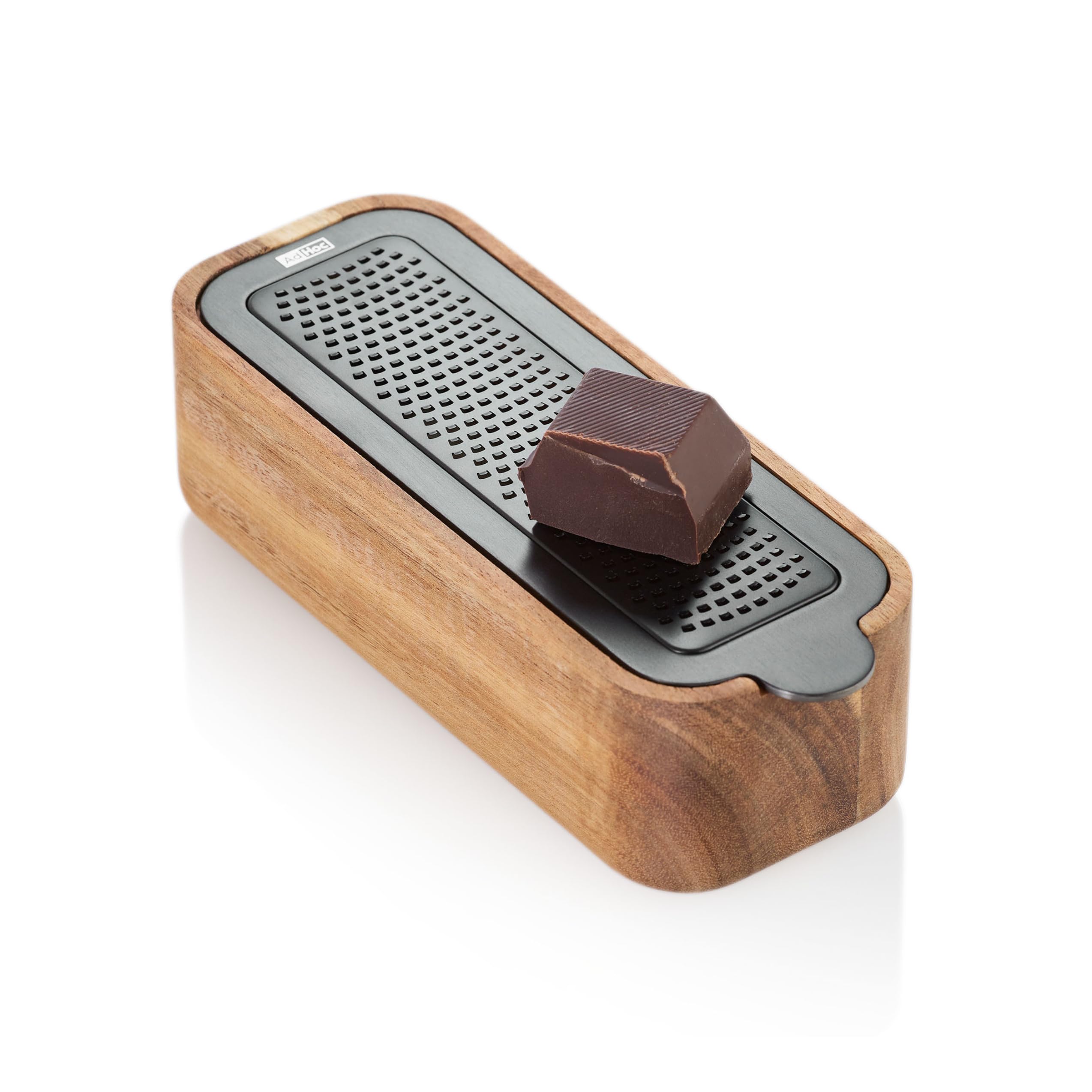 AdHoc Tisch-Feinreibe CutnServe | Cuchilla afilada de acero inoxidable PreciseGrate para queso parmesano, queso duro, chocolate, nueces y especias