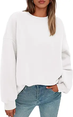 PRETTYGARDEN Sweatshirt for Women Oversized Crewneck Long Sleeve Pullover Fleece Top 2025 Fall Winter Fashion Outfits Clothes