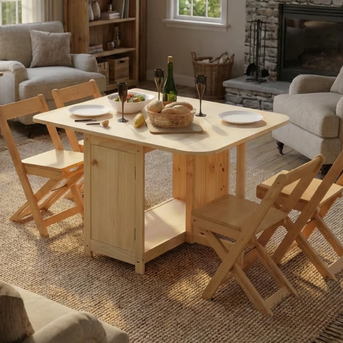 Amazon.com - From the Tree Furniture Solid Pine Folding Dining