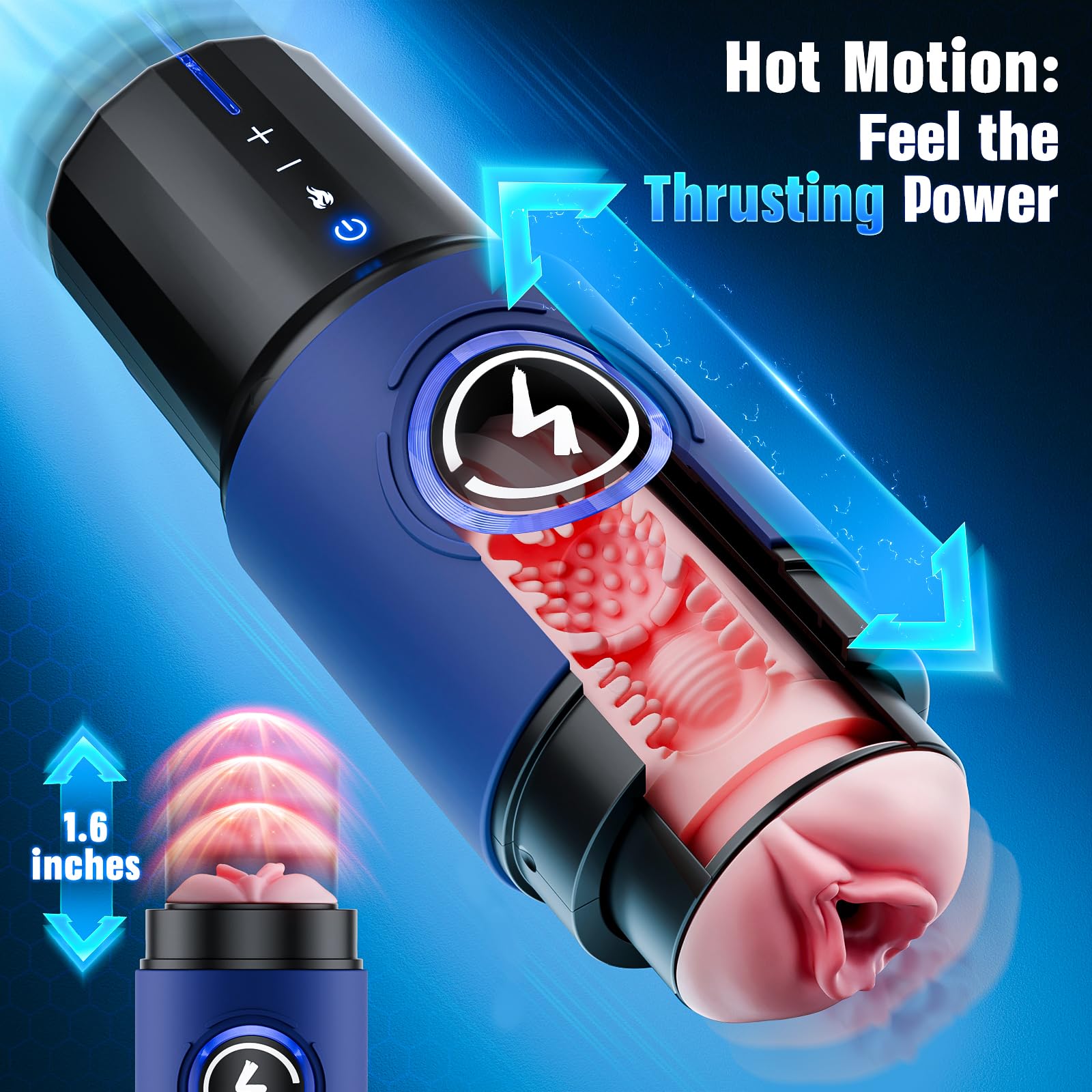 Amazon.com: EINSEO Male Masturbator Sex Toys for Men - AI & APP Control  Thrusting Male Stroker with 360 Heating, 5-Speed Smooth Motion Adult Men  Sex Toy, Silent Brushless Motor, Pocket Pussy Sleeve
