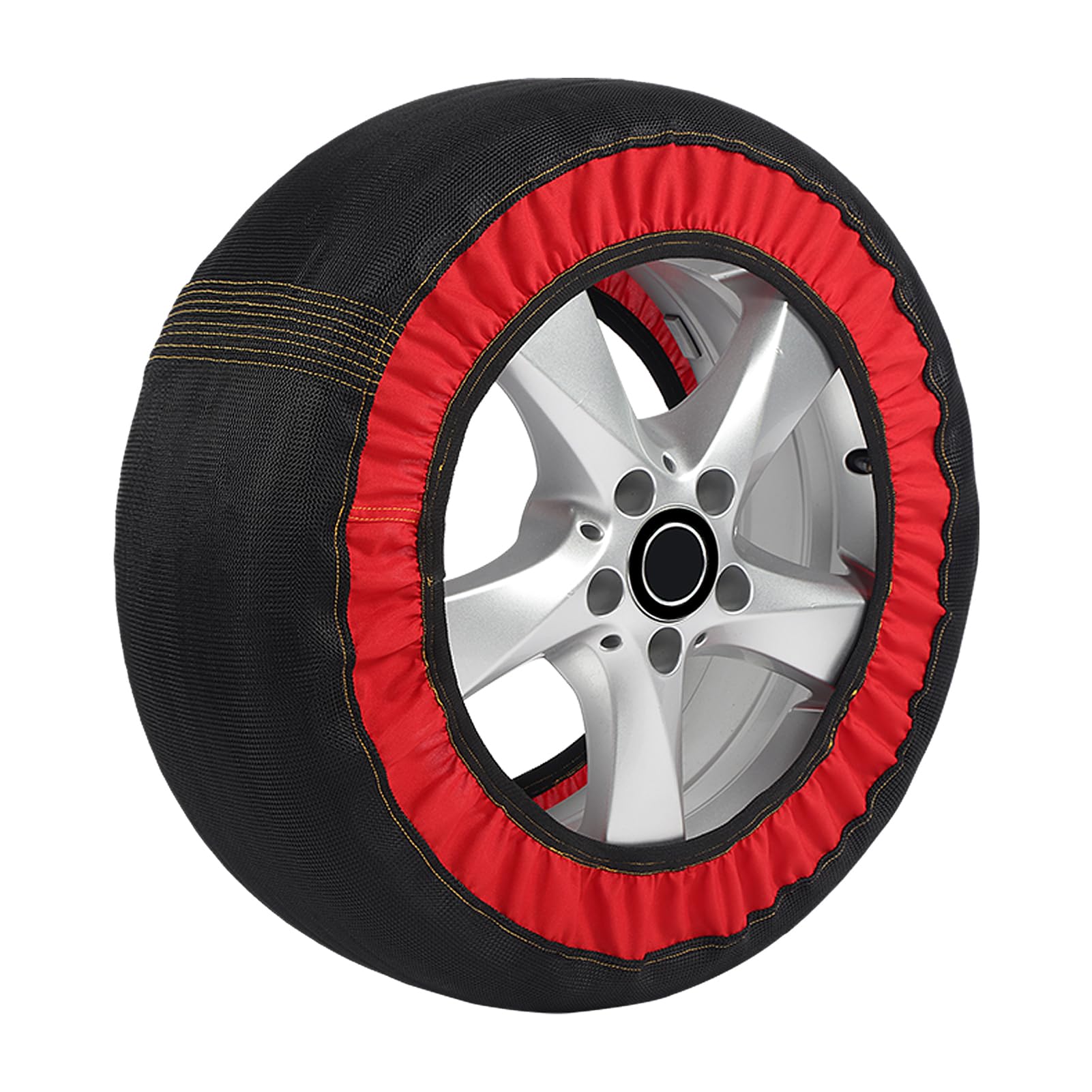 Calcetines de Nieve para Automóviles, Antideslizantes, Fácil Instalación para Conducción en Invierno, 2 uds., Cubo de Neumático sin Daños Coche/SUV/camión (6006)