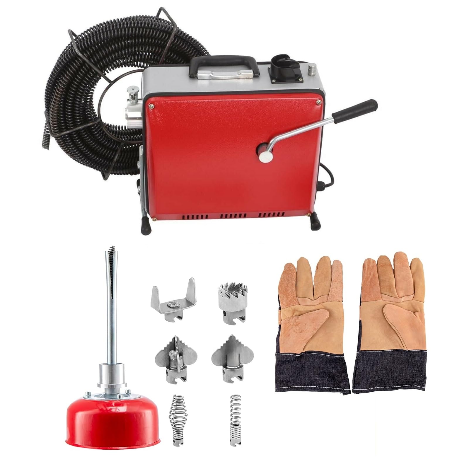 Trintion 500W Elektrischer Abflussreiniger für Rohre von 20–200 mm