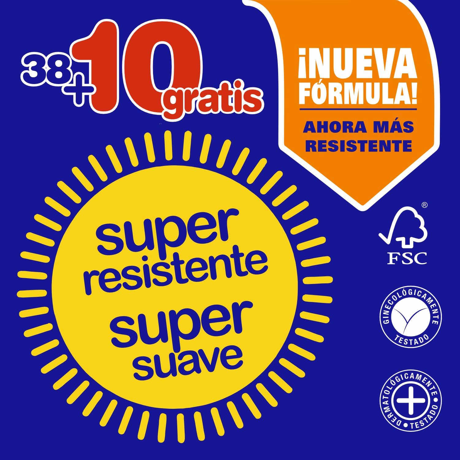 Renova Papel Higiénico Blanco - 38+10 Unidades