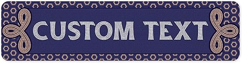 Miniatura 92 de Letrero Personalizado, Letrero de Calle Personalizado, 11 Colores de Fuente, 13 Estilos de Fuente, 4 Opciones de Agujeros, 22 Tamaños, 6x24 Madera