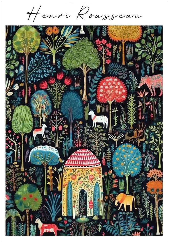 Affiche Henri Rousseau pour habiller un mur blanc sans cadre 40x60cm