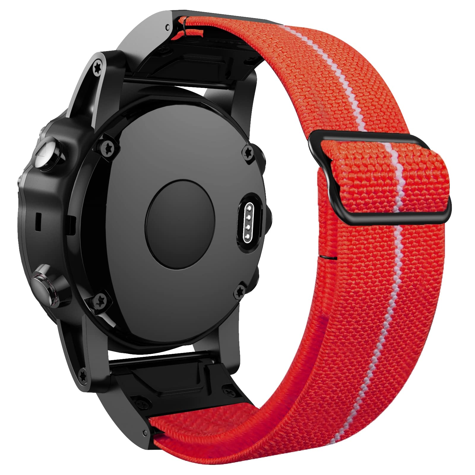 Sangle Garmin Fenix en nylon rouge pour un style dynamique au quotidien et durant le sport