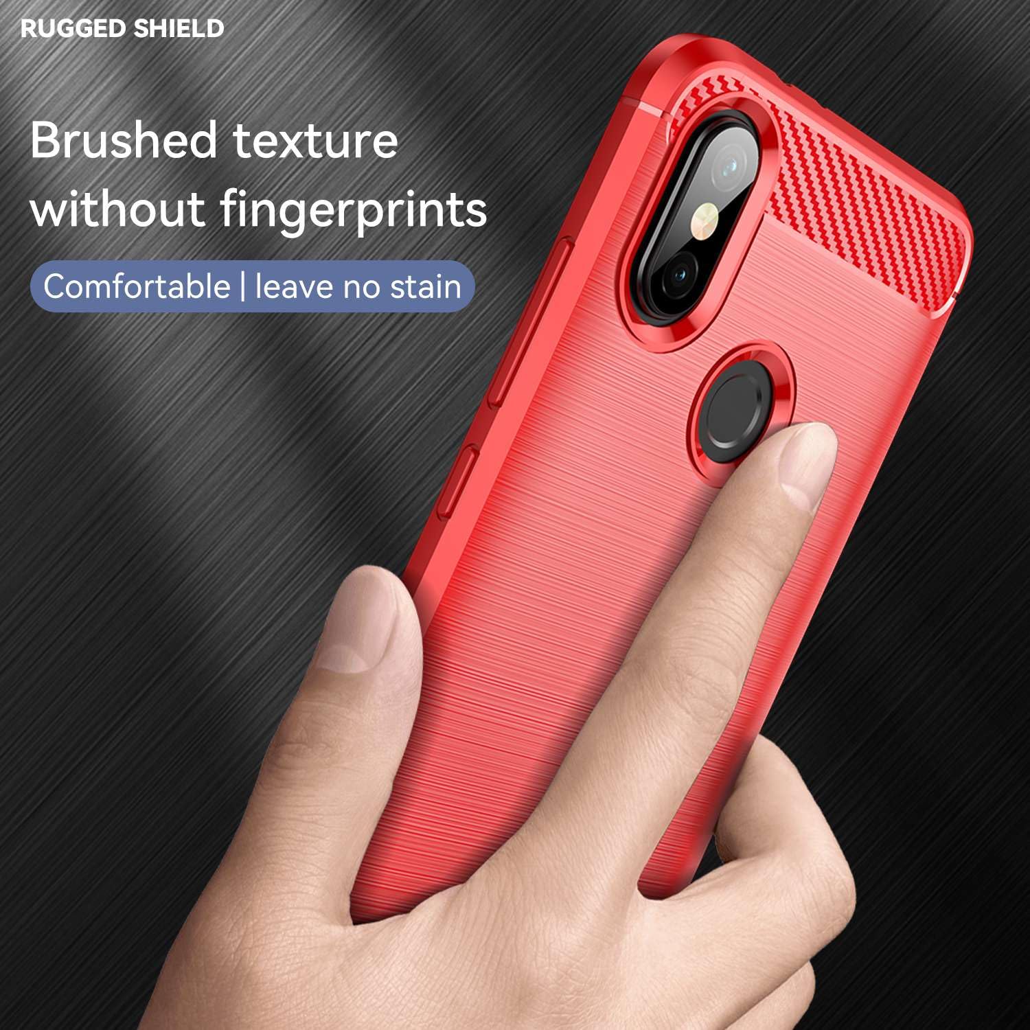 Custodia J&H Per Xiaomi Mi A2 Con Anello Portadita E Supporto Girevole A 360°